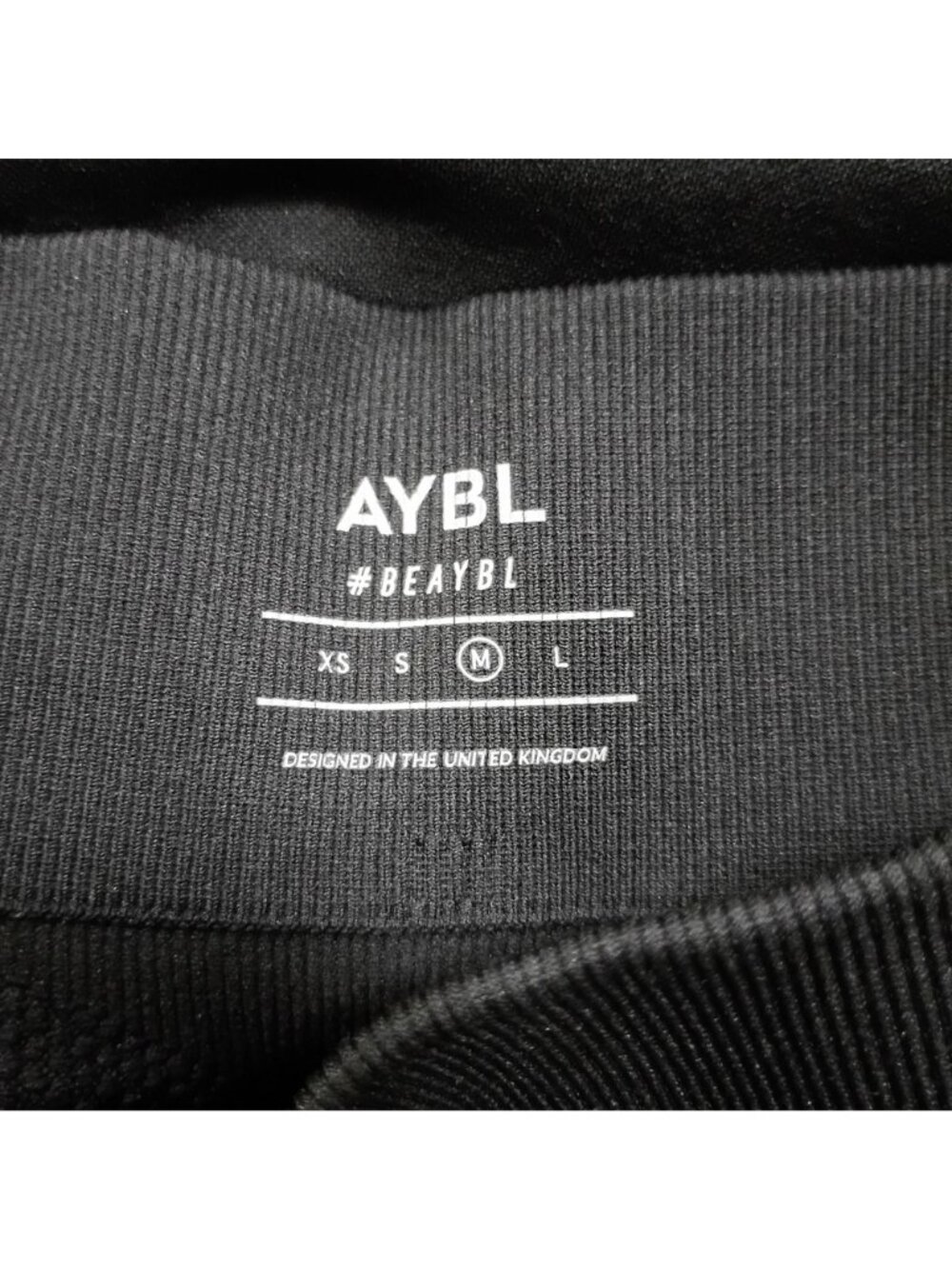AYBL Empower Seamless Leggings Women's M Black High Elastic Waist Workout Active - Picture 5 of 8